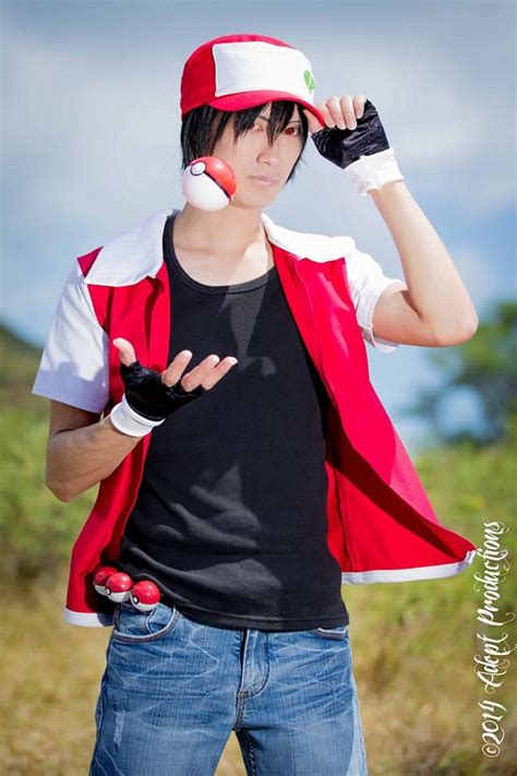 pokemon trainer red costume|pokemon red cosplay.